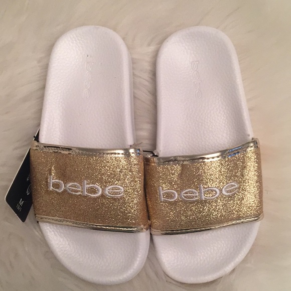 bebe slip on sandals